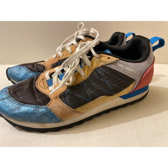 Merrell Women's Size 7.5 Alpine‎ J62546 Colorblock Sneaker Hiking Suede Retro - Picture 3 of 8